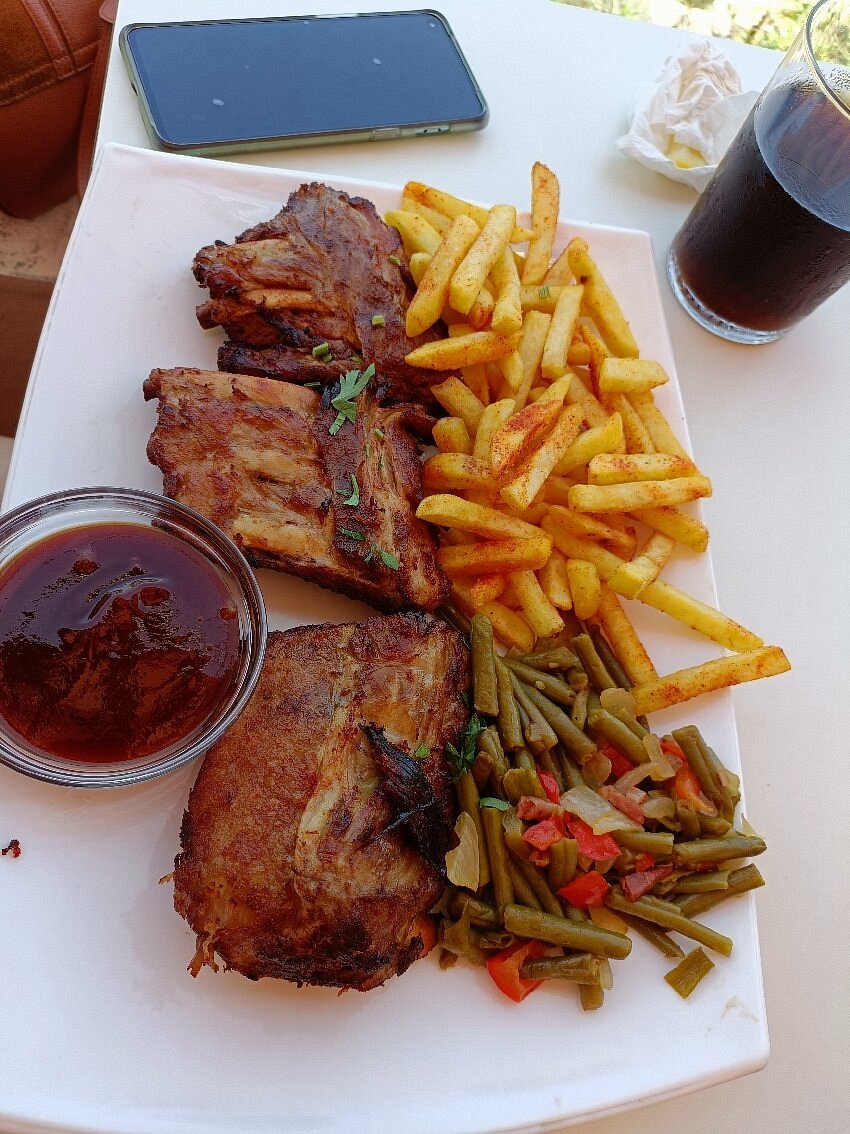 Tiras de costilla de cerdo estilo americano